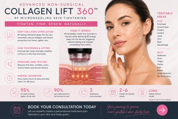Book in Collagen Lift 360 Andover 	 today